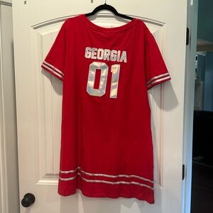 Cute Georgia jersey dress. UGA Brand new.